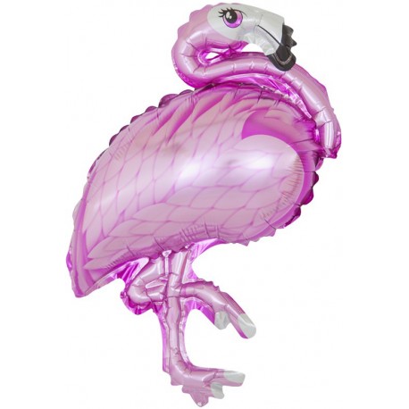 Мини-фигура Шар с клапаном (16''/41 см) Мини-фигура, фламинго розовый 1 шт. Falali,  КИТАЙ