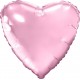 Шар (19''/48 см) Сердце, нежно розовый 1 шт. Россия