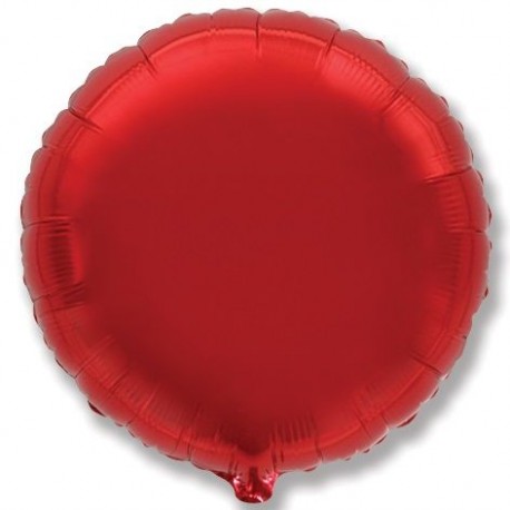Шар (30''/76 см) Круг,Красный, 1 шт. в упак.