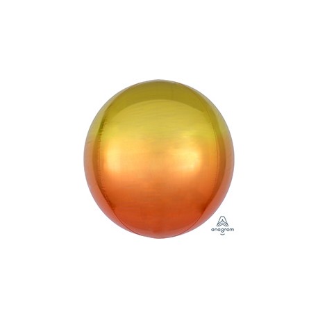 А 3D СФЕРА Б/РИС 16" Омбре Желто-оранжевый Anagram (США)