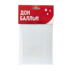 Клеевые стержни 10 см.Прозрачный, 12 шт. Китай