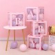 Набор коробок для воздушных шаров Baby,Нежно-розовый, 30*30*30 см, в упаковке 4 шт.