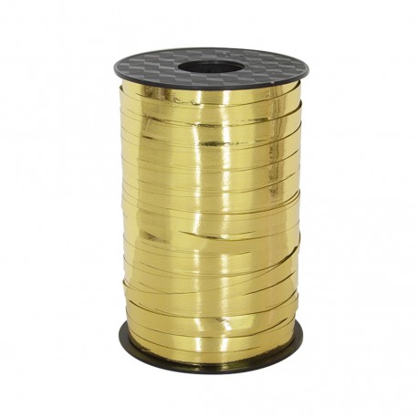 Лента полипропиленовая (0,5 см*250 м) Светлое золото, Металлик, 1 шт. Россия