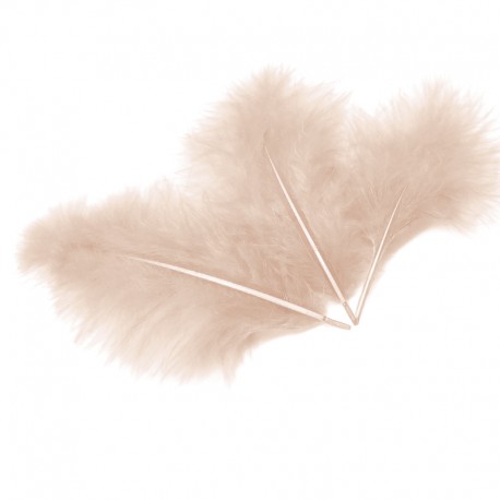 Перья, Премиум, шампань, 12-15 см, 30 шт. Китай