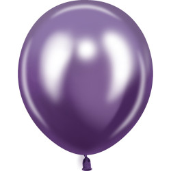 512 Шар (10''/25 см) Фиолетовый, хром, 50 шт. 643210 Китай