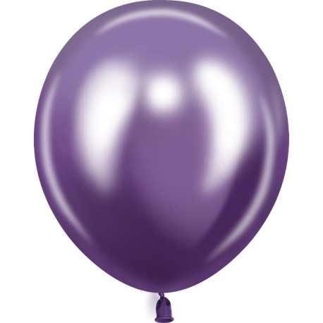 512 Шар (10''/25 см) Фиолетовый, хром, 50 шт. 643210 Китай