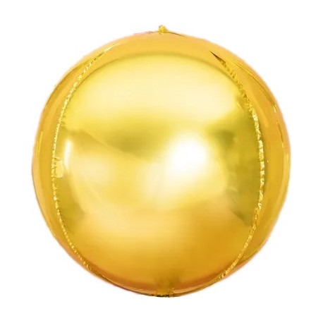 ВП Шар (18''/46 см) Сфера 3D, Золото, 1 шт. Falali,  КИТАЙ