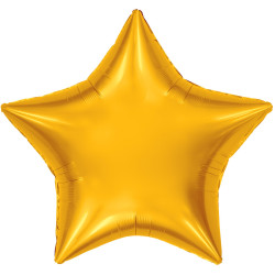 Шар (36''/91 см) Звезда, Янтарь 1 шт. Россия