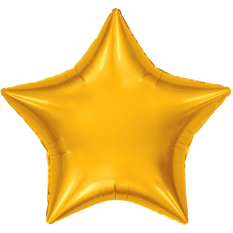 Шар (36''/91 см) Звезда, Янтарь 1 шт. Россия