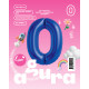 Шар (40''/102 см) Цифра, 0, Slim, Полуночно-Синий, в упаковке 1 шт. Россия