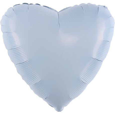 Шар (36''/91 см) Сердце, Небесный 1 шт. Россия