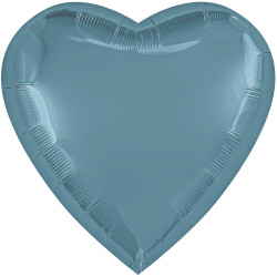 Шар (36''/91 см) Сердце Утренний туман бохо, 1 шт.в уп. Россия