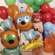 Шар 3D (48''/122 см) Фигура на подставке, Три Кота, Коржик, 1 шт. в уп. Россия