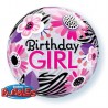 Birhday girl розовые ромашки 13738 Qualatex USA 22''(р)