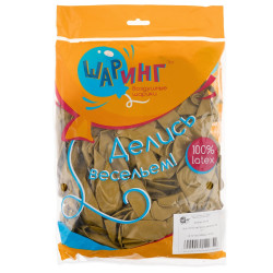 Шаринг Шар (12''/30 см), Золото, металлик, 100 шт. Китай