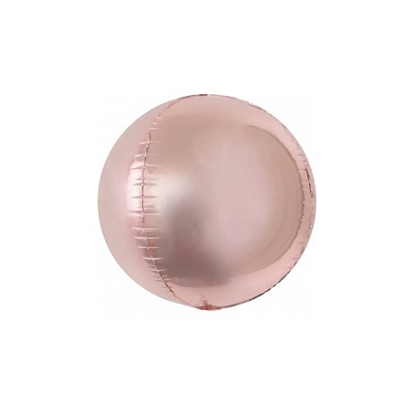 Шар (24''/61 см) Сфера 3D, Розовое Золото, 1 шт. 180009 Falali,  КИТАЙ
