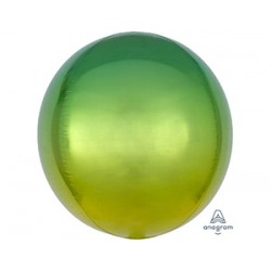 А 3D СФЕРА Б/РИС 16" Омбре Желто-зеленый Anagram (США)