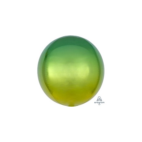 А 3D СФЕРА Б/РИС 16" Омбре Желто-зеленый Anagram (США)