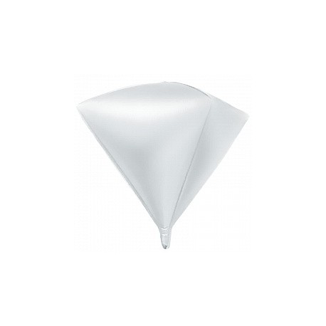 Шар 3D 27"/69см алмаз белый 13306 Falali,  КИТАЙ