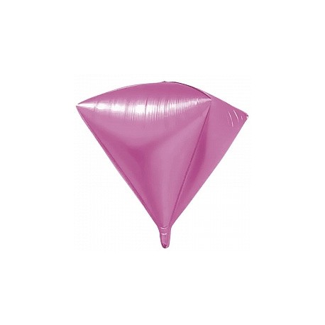 Шар 3D 24"/61см алмаз розовый 180008 Falali,  КИТАЙ