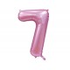 Цифра 7 розовый 40" Китай