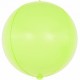 Шар (24''/61 см) Сфера 3D, Макарунс, Лайм, 1 шт. Falali,  КИТАЙ