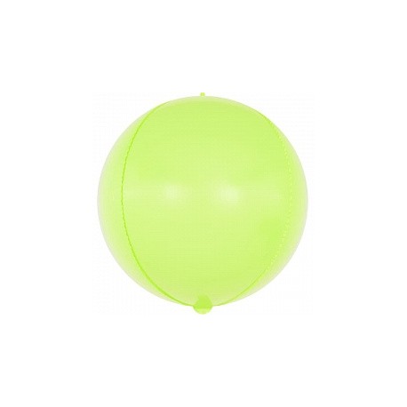 Шар (24''/61 см) Сфера 3D, Макарунс, Лайм, 1 шт. Falali,  КИТАЙ