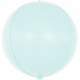 Шар (24''/61 см) Сфера 3D, Макарунс, Светло-голубой , 1 шт. Falali,  КИТАЙ
