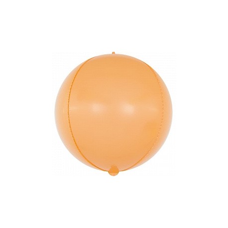 Шар (24''/61 см) Сфера 3D, Макарунс, Оранжевый  , 1 шт. Falali,  КИТАЙ