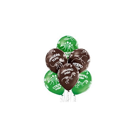 Шелкография пастель 14" Дино скелеты