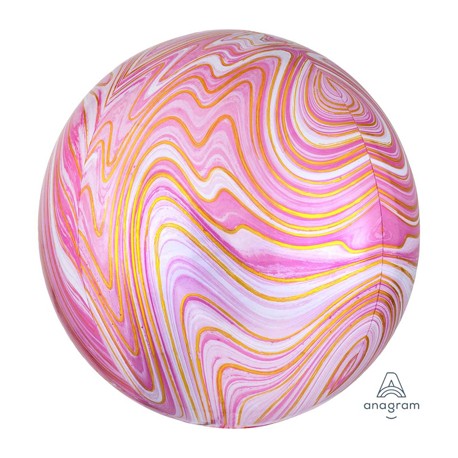 А 3D СФЕРА Б/РИС 16" Мрамор Pink Anagram (США)