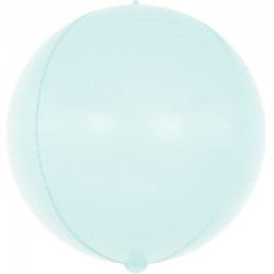 Шар (10''/25 см) Сфера 3D, Макарунс, светло голубой, 1 шт. Китай без скидки