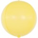 Шар (15''/38 см) Сфера 3D, Макарунс, желтый, 1 шт. Китай без скидки