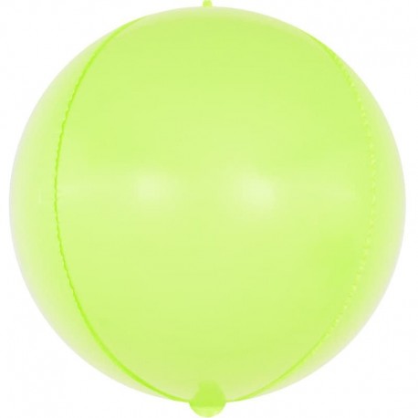 Шар (15''/38 см) Сфера 3D, Макарунс, лайм, 1 шт. Китай без скидки