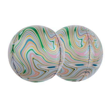 К 3D СФЕРА Б/РИС 15" Мрамор Green