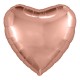 Шар (30''/76 см) Сердце, Розовое золото, 1 шт.