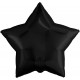 Шар (19''/48 см) Звезда, Черный, 1 шт.