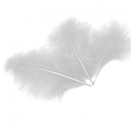 Перья белые  9 грамм Китай без скидки