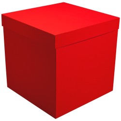 Коробка для шаров красная 70*70*70