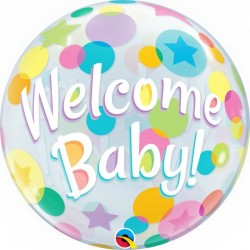3D объемные шары Bubbles, ORBZ welcome baby 25860 Qualatex USA
