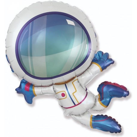 Шар (38''/97 см) Фигура, Космонавт в невесомости, 1 шт. Flexmetal (Испания)