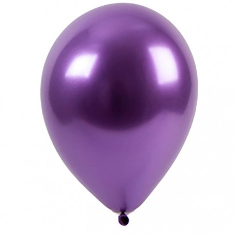 Шар12'' Хром фиолетовый/Purple (50 шт./уп.) /БК Тайланд