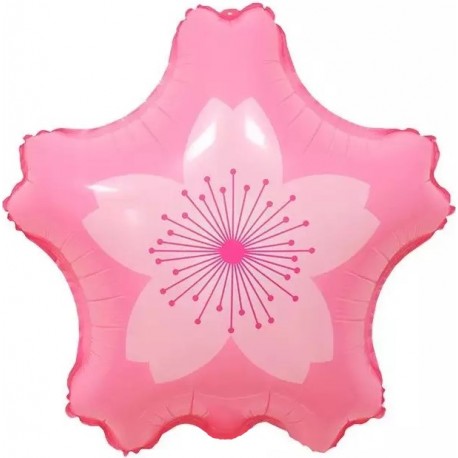 Шар (22''/56 см) Цветок, Сакура, Нежно-розовый, 1 шт. Россия